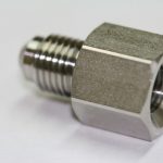 Turned stainless steel coupling